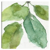Plavi i zeleni vrt viii od Lise Avidion Canvas Art Print