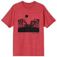 Avanturističko društvo, stjenoviti krajolik, Muška crvena majica s vrijeskom-eo
