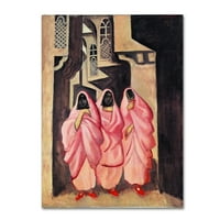 Zaštitni znak likovna umjetnost 'Tri žene na ulici Bagdad' platno umjetnost Joseph Grosvalds