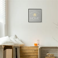 Stupell Industries Dobra za pčelinju domaću fraza Slatka insekt crnačka zidna umjetnost, 12, Dizajn Daphne Polselli