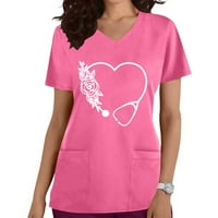 Ženske majice-pilingi Plus veličine, majice kratkih rukava, bluze, majice običnog kroja, puloveri, majice s grafičkim printom, vrhovi
