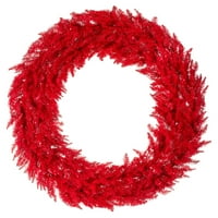 24 Crveni umjetni božićni vijenac, mini žarulje sa žarnom niti s crvenom tvrdom ljuskom-božićni vijenac u Mje-sezonskom unutarnjem