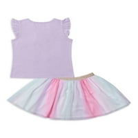 Miniville Toddler SS rođendanski set - Pet majica i suknja Tutu, odjeća