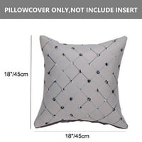 Jedinstvene ponude Geometrijski ukrasni jastučni jastuci na jastucima 18 x18 siva