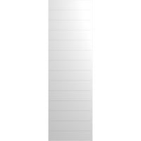 Ekena Millwork 15 W 48 H TRUE FIT PVC Horizontalni sloj Moderni stil Fiksni nosač, bijele