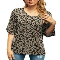 A. M. / ženska jednobojna majica, modni topovi, ležerna boemska majica s kratkim rukavima u obliku rukava, pulover