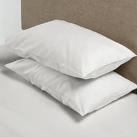 Navlaka za jastuk od pamuka u srebrnoj boji s brojem navoja u hotelskom stilu, standardna Mbrp