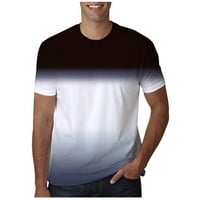 Muška ležerna majica s okruglim vratom s popularnim gradijentnim sportskim vrhovima kratkih rukava, ležerni Ultra ulični Top