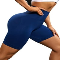 Ženska odjeća Na otvorenom sportske kratke hlače lagano rastezljive jednobojne kratke hlače u tamnoplavoj boji.
