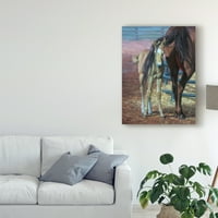 Zaštitni znak likovne umjetnosti 'Konji loša kosa' platno umjetnost Jacka Sorensona