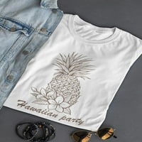 Ženska majica s ananasom za havajsku zabavu - slika iz albuma, ženske plus veličine