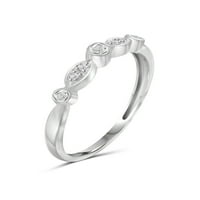 Dijamantni prstenovi za žene-karatni bijeli dijamantni nakit-prstenovi od sterling srebra za žene - prsten za žene