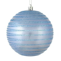 Kuglični ornament od 6 do 6 s blistavim linijama, pakiran
