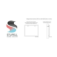Stupell Industries Beara Goli šaljiva kabina tipografija Silueta Grafička umjetnička galerija zamotana platna za tisak zidne umjetnosti,