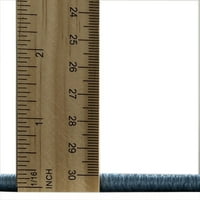 Tradicionalni tepisi tvrtke A. M., koji se mogu prati u perilici, pravokutni, s medaljonom plave boje, 5' 7'