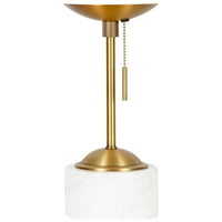 Moderna mramorna Stolna svjetiljka s bijelim sjenilom u obliku kugle